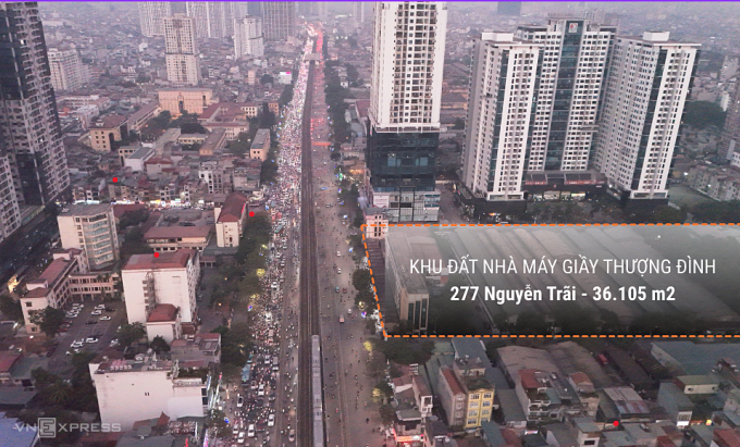 Giầy Thượng Đình muốn xây khu căn hộ, văn phòng gần 10.000 tỷ đồng ở 277 Nguyễn Trãi