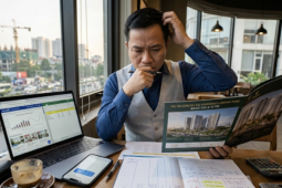Nhiều căn nhà mặt phố trên các tuyến đường lớn tại các phường Thanh Xuân đóng cửa bỏ không dài cổ chờ khách thuê