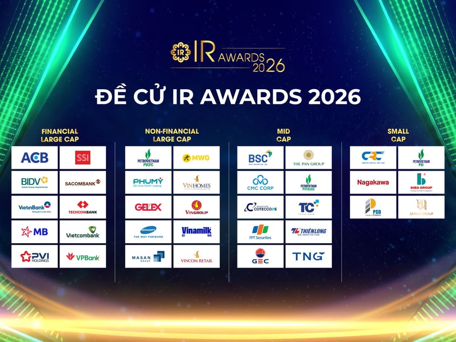 Hé lộ danh sách các Đề cử IR Awards 2026, sẽ mở bình chọn chính thức từ 10/8