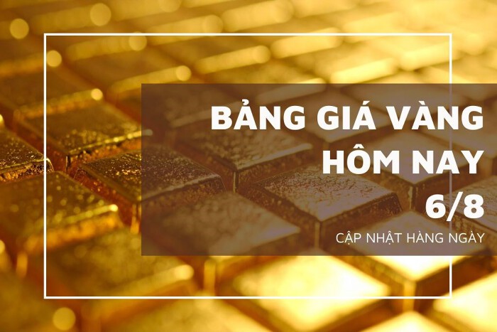 Bảng giá vàng hôm nay 6/8 vàng SJC tăng sốc 3,2 triệu đồng, vàng nhẫn vọt lên 144,5 triệu đồng/lượng