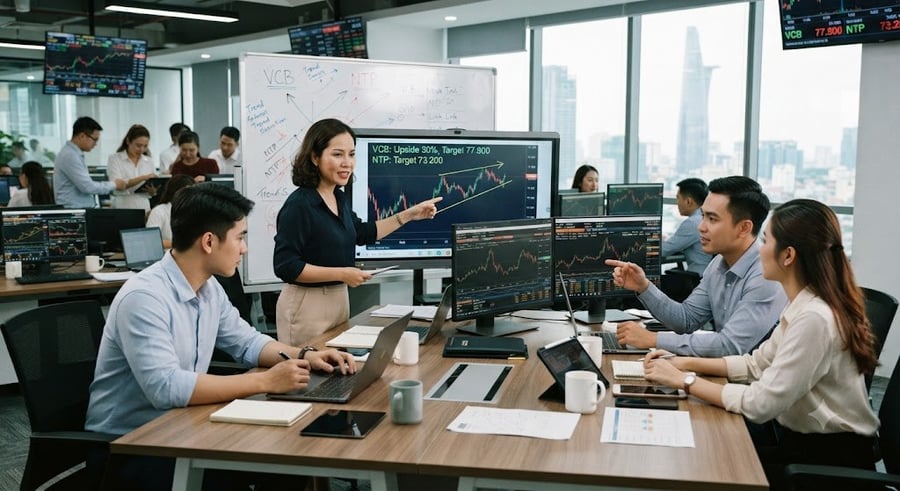BSC và KBSV khuyến nghị mua cổ phiếu VCB và NTP
