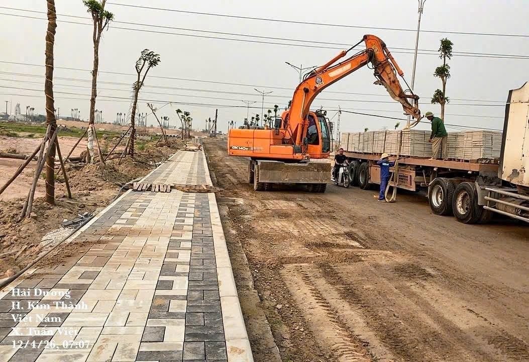 Khu công nghiệp Kim Thành thi công hạ tầng