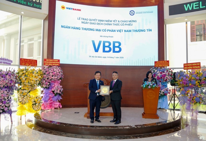 Cổ phiếu ngân hàng Vietbank chính thức giao dịch tại Sở Giao dịch Chứng khoán TP.HCM