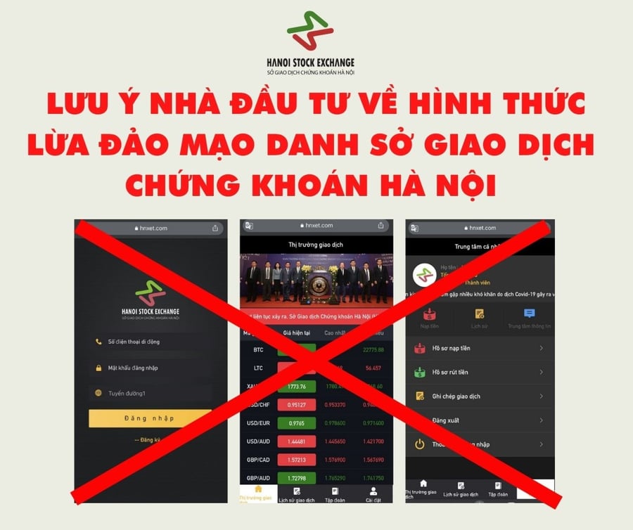 HNX cảnh báo lừa đảo mạo danh, nhà đầu tư cần cẩn trọng