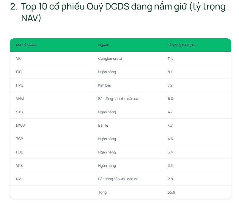 DCDS mua thêm hơn 2,2 triệu cổ phiếu VIC, hiệu suất cải thiện