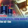 Dầu giảm hơn 4%, chứng khoán Mỹ lập đỉnh, vàng bật tăng
