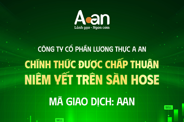 65 triệu cp của A An Food được chấp thuận niêm yết lên HOSE