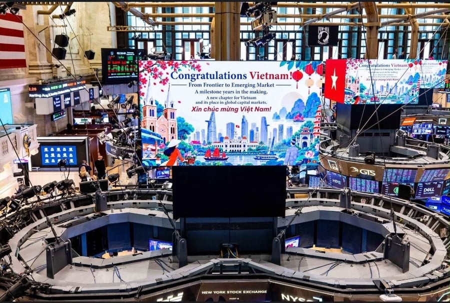 Sàn giao dịch chứng khoán lớn nhất thế giới NYSE chúc mừng Việt Nam