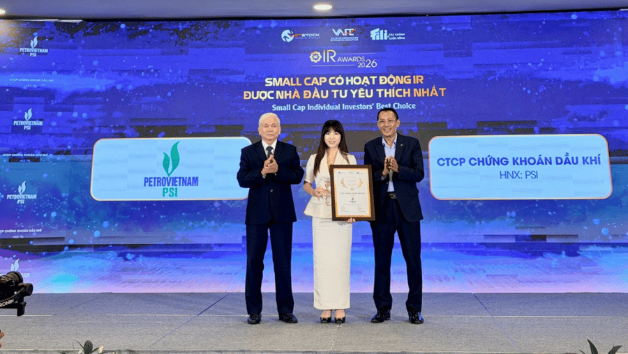 Chứng khoán PSI ghi dấu ấn mới tại IR Awards 2026, mở rộng nền tảng tăng trưởng