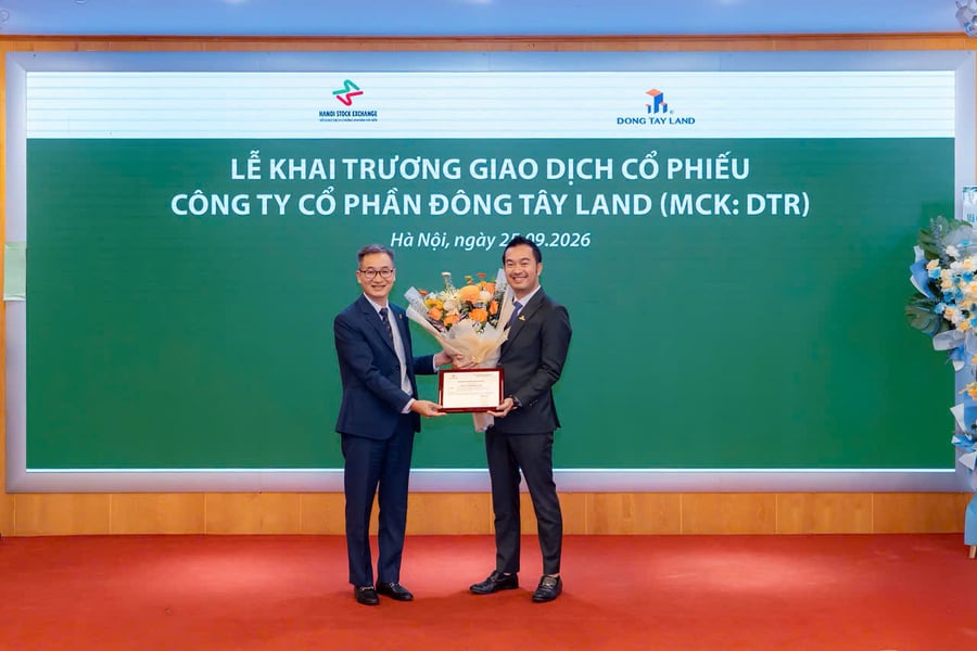 Cổ phiếu Đông Tây Land chào sàn UPCoM, tăng gần 10% trong phiên đầu tiên
