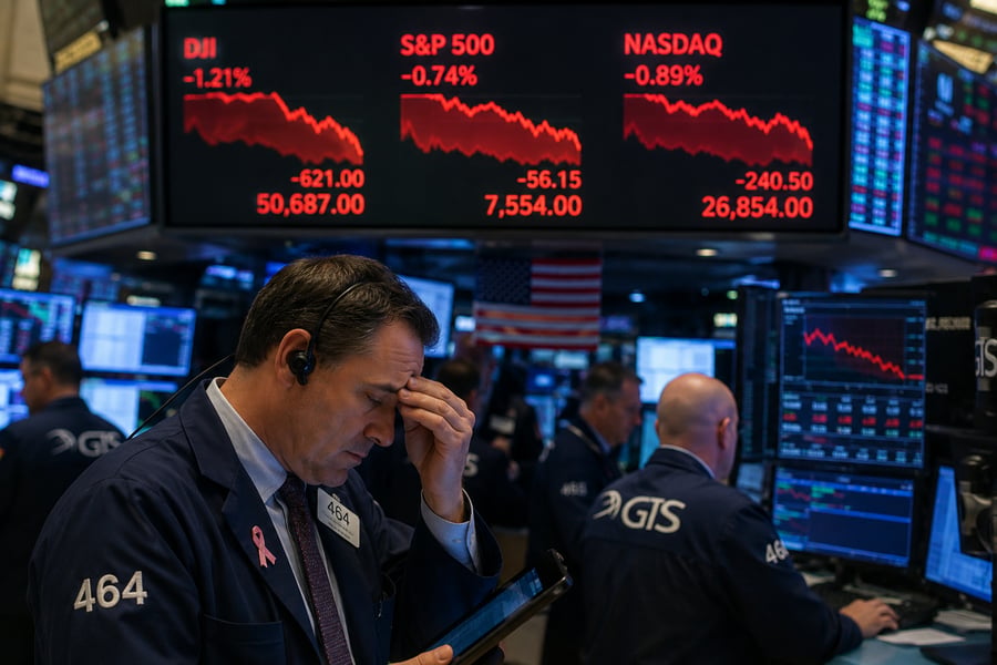 Chứng khoán Mỹ chao đảo sau tuyên bố sốc của ông Trump