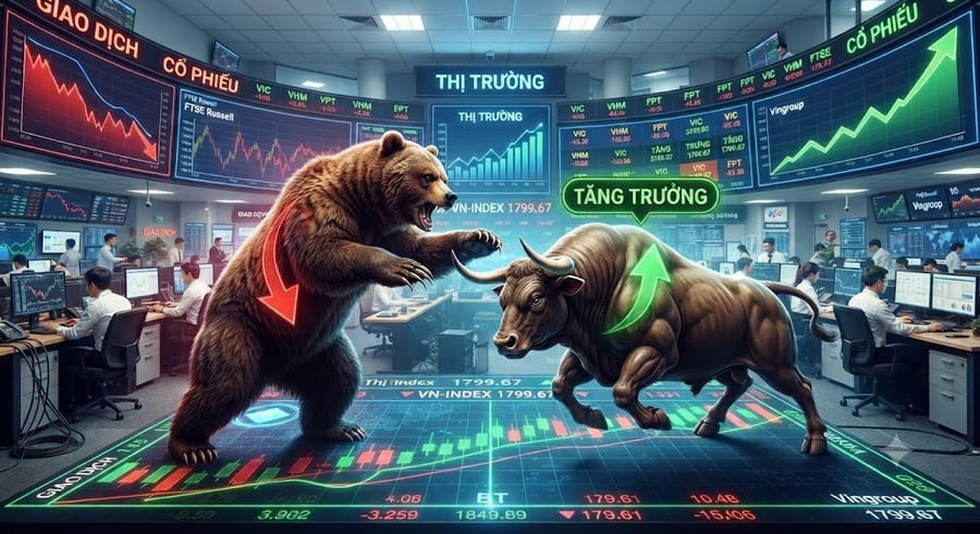 VN-Index lùi dưới 1.800 điểm trong phiên đầu tiên sau nâng hạng