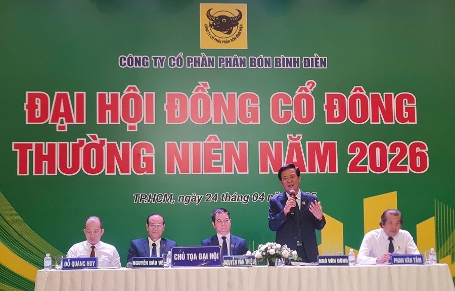 ĐHĐCĐ 2026: Phân bón Bình Điền hướng tới doanh thu gần 11.000 tỷ đồng, lợi nhuận trước thuế vượt 300 tỷ đồng
