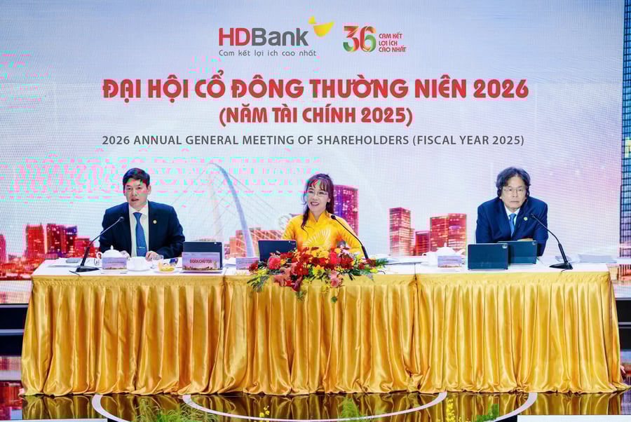 ĐHĐCĐ HDBank: Áp sát mục tiêu tổng tài sản 1,2 triệu tỷ đồng, kế hoạch lợi nhuận tăng 41% trong 2026