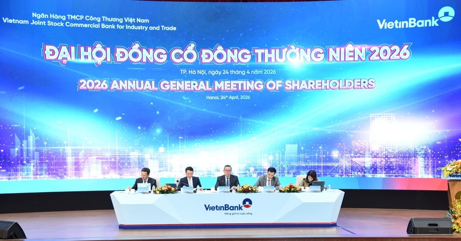 ĐHĐCĐ VietinBank (CTG) 2026: Đặt mục tiêu tăng trưởng tổng tài sản từ 5 - 10%, mở rộng thị trường quốc tế