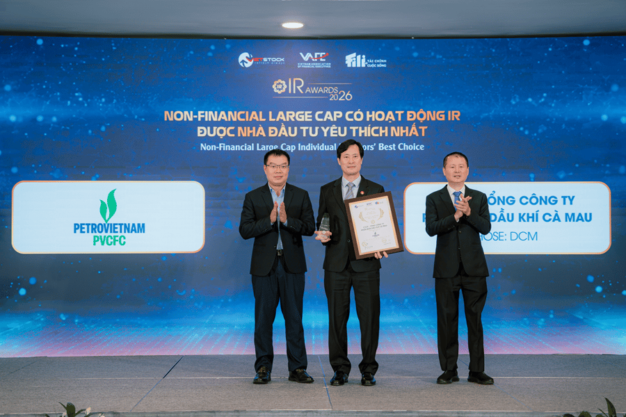 6 Non-Financial Large Cap toả sáng tại IR Awards 2026: DCM, GMD, MSN, MWG, VIC, VNM