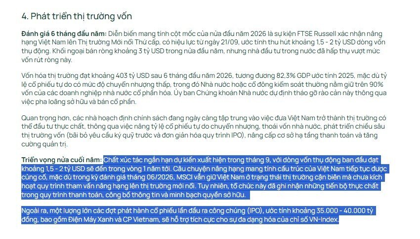 Điều gì sẽ dẫn dắt VN-Index nửa cuối năm: Dragon Capital nêu 3 động lực chính