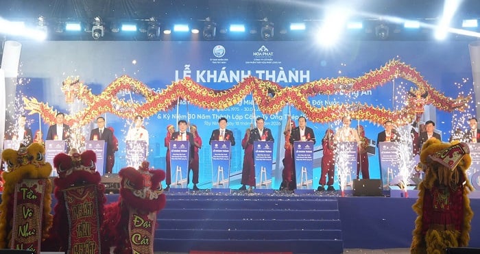 Hòa Phát khánh thành nhà máy sản xuất ống thép tại Tây Ninh công suất 400.000 tấn/năm