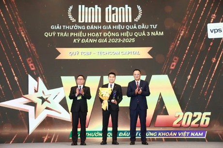 TCBF được vinh danh “Quỹ đầu tư trái phiếu hiệu quả 3 năm” tại VFA 2026