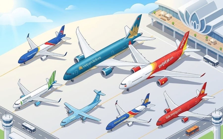 So găng đội bay Vietnam Airlines, Vietjet, Sun PhuQuoc Airways