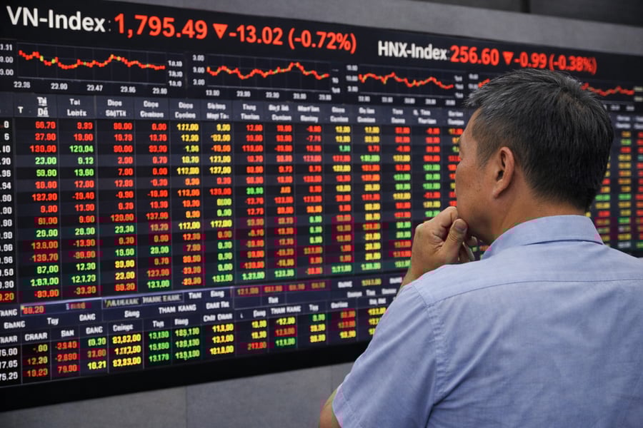 Cổ phiếu trụ lao dốc, VN-Index giảm gần 17 điểm phiên cuối tuần