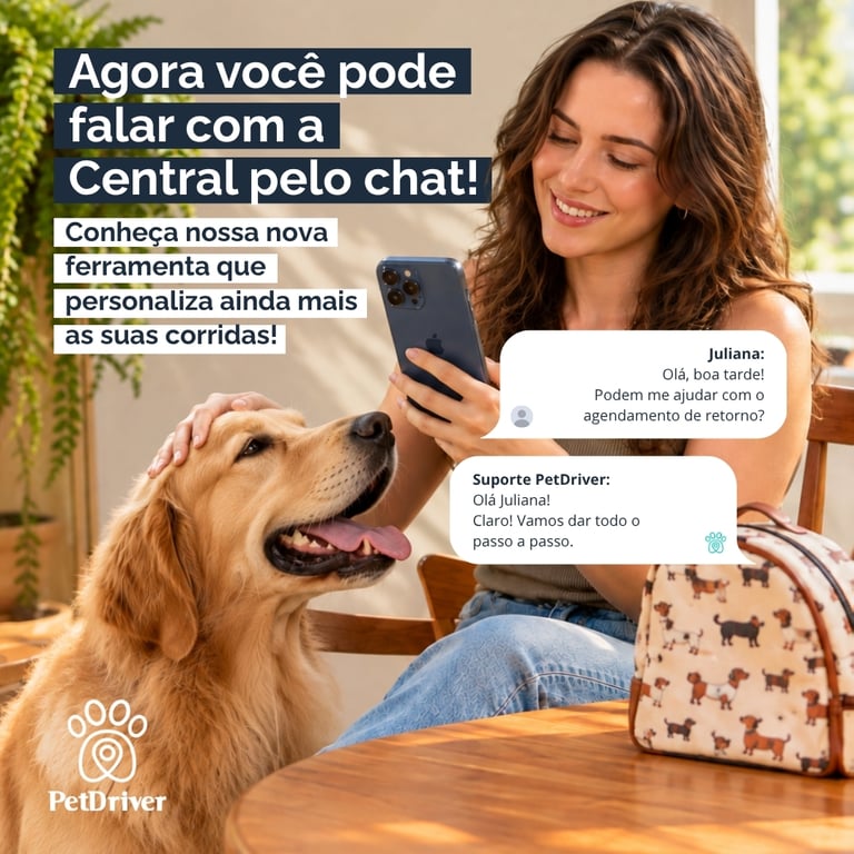 Mais um canal pra você: fale com a central pelo novo chat!