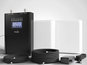 Ripetitore Amplificatore Segnale Cellulare 2G/3G/4G LTE – Banda 20 (800MHz) E Banda 3 (1800MHz), Con Cavi Da 15m Esterno E 3m Interno, Per Interni