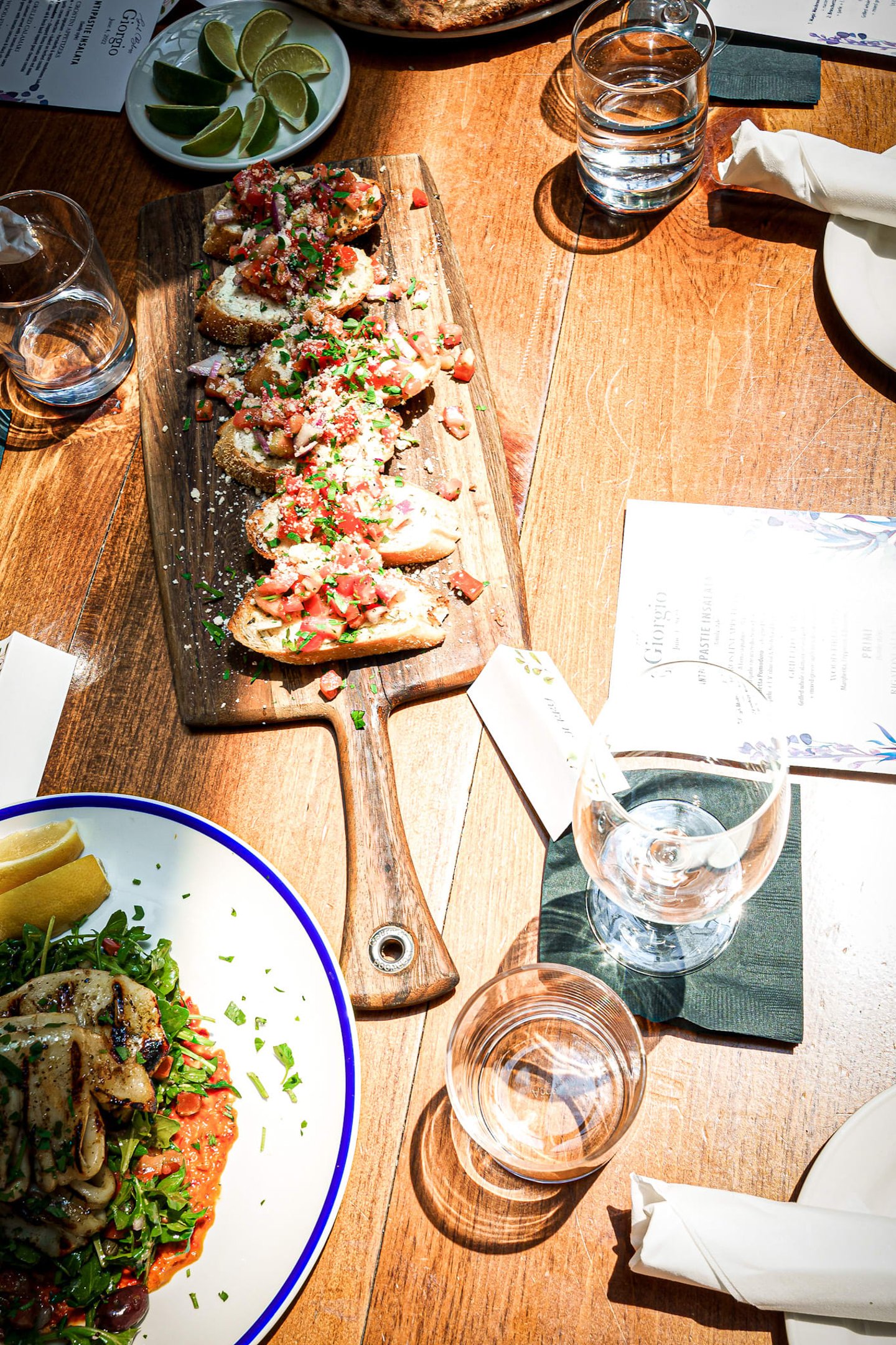 family style set menus