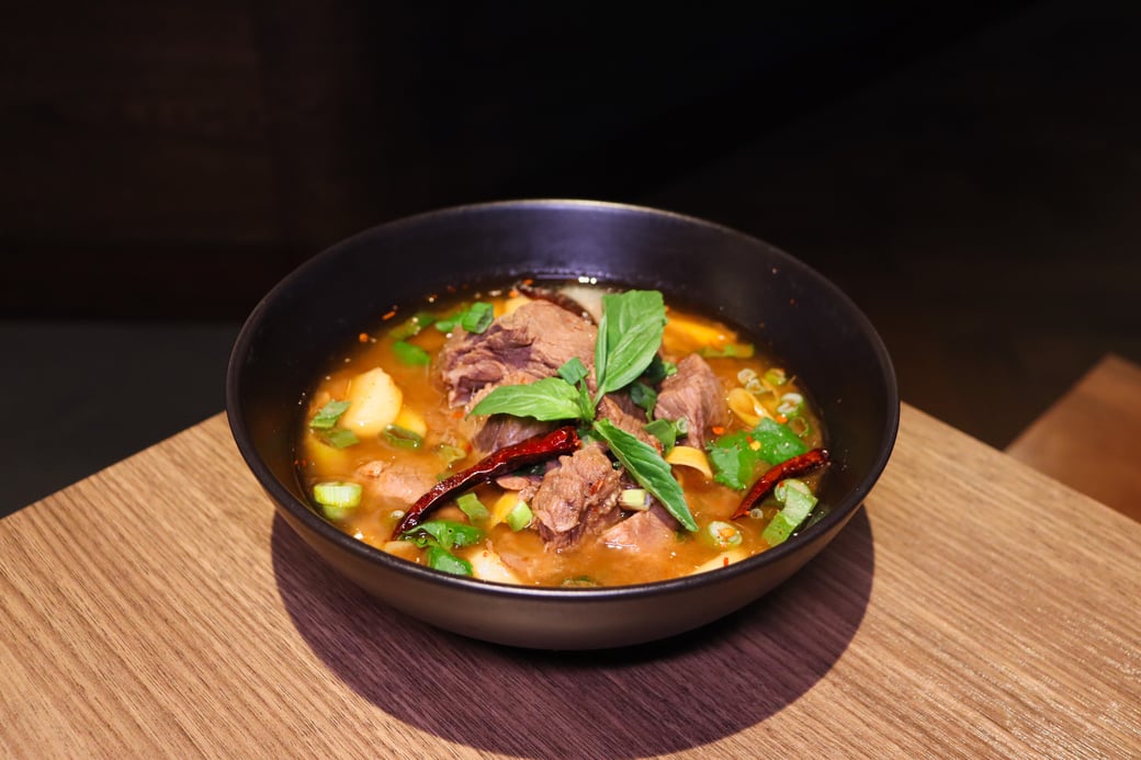 Tom Zap Neua (Hot & Sour Beef Soup)