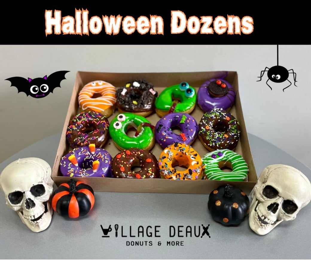 Halloween Decorated Donuts (Dozen)