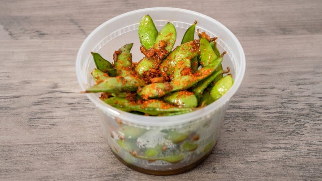 Spicy Garlic Edamame