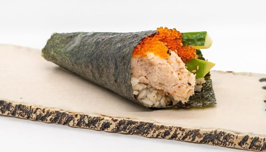 California Hand Roll with Tobiko