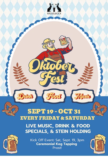 Celebrate Oktoberfest with us.