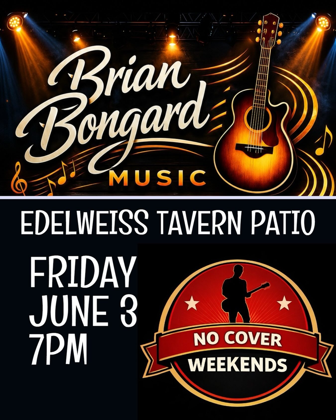 Debut performance by Bongard Road at 7pm on the patio
