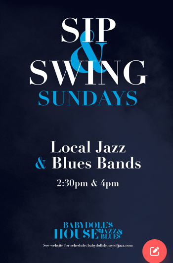 Sip & Swing Sundays Guest TBA