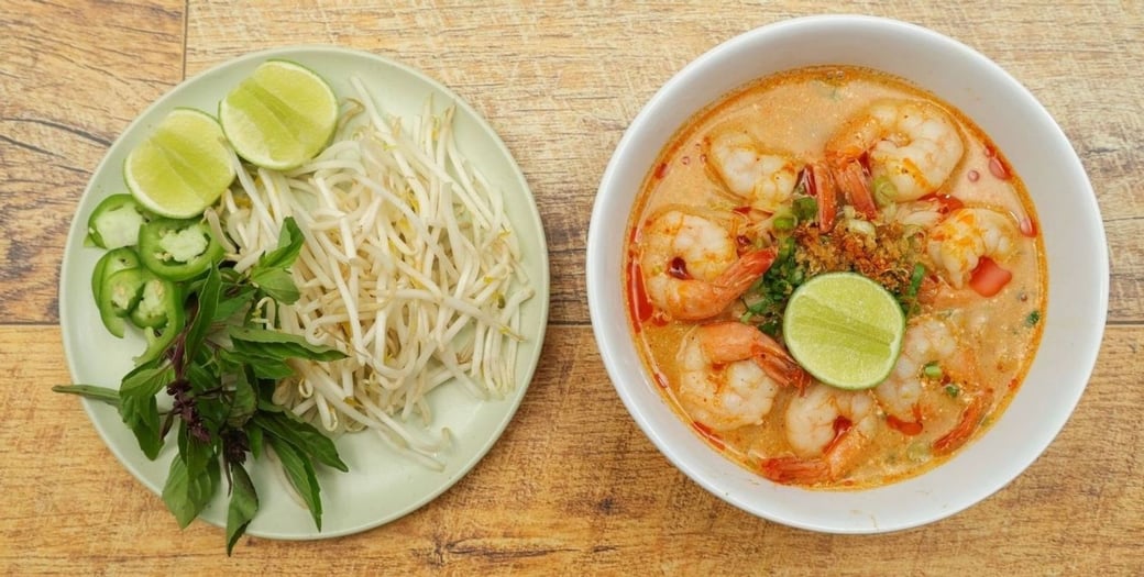 Shrimp Tom Yum noodles soup