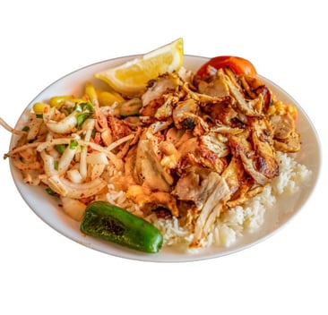 Chicken Doner Plate (Rice & Bulgur)