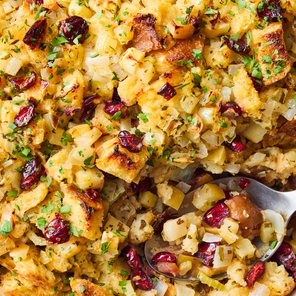 Seasonal Cranberry Walnut Stuffing