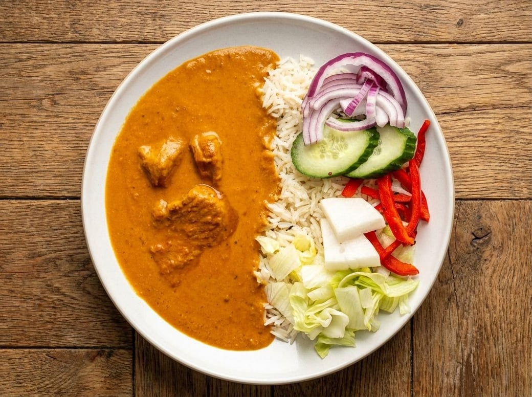 Creamy Butter Chicken Rice Bowl