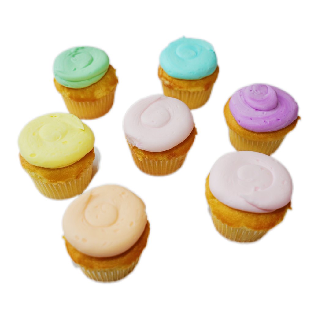 Pastel Colorful Cupcakes