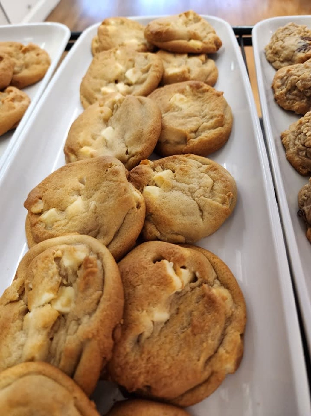 White chocolate macadamia nut cookie