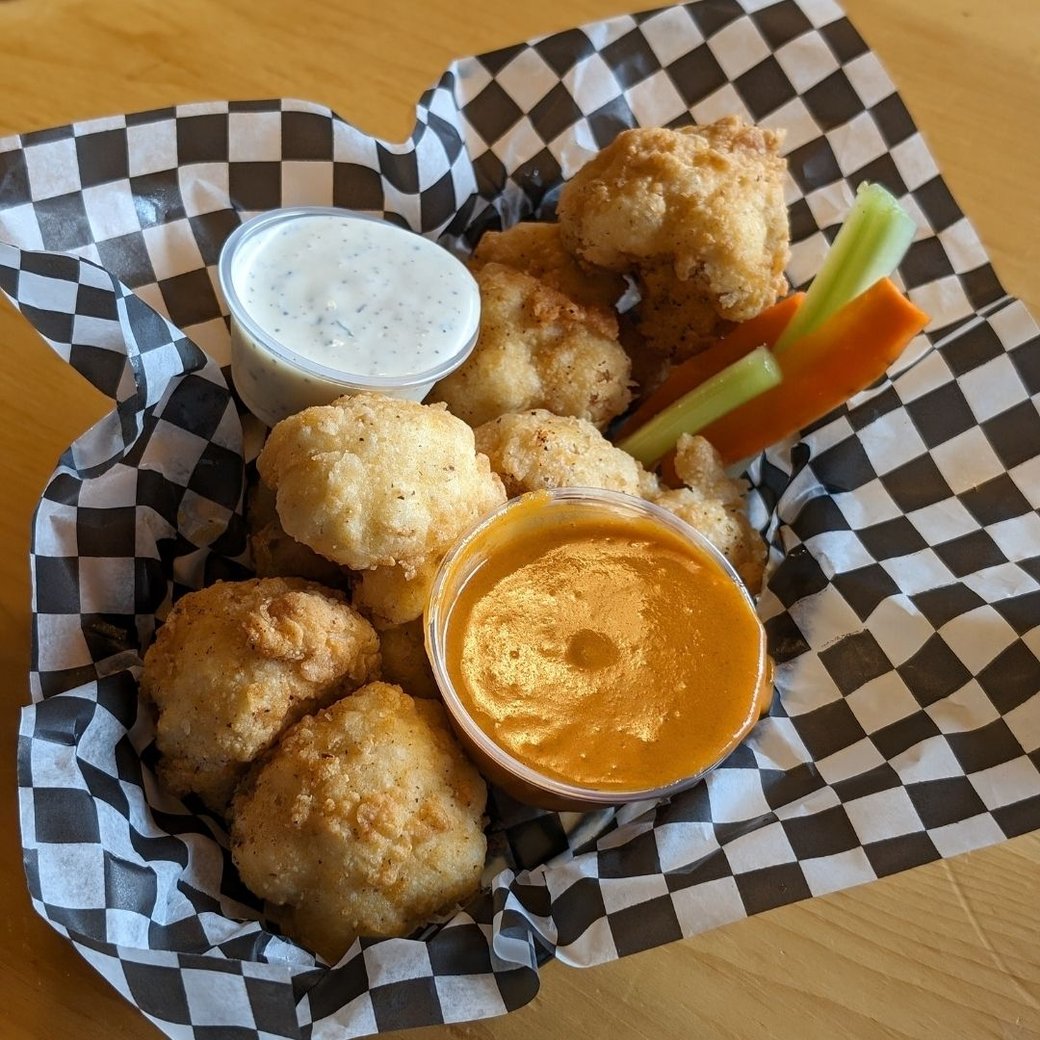 battered cauliflower bites