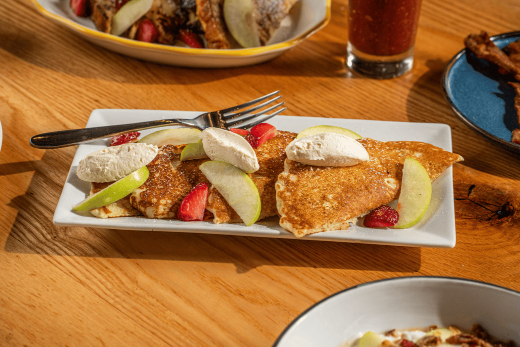 Lemon Ricotta Semolina Pancake