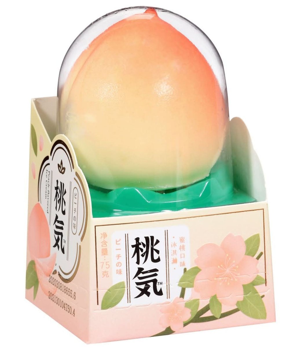 Viral Japanese Peach Ice Cream