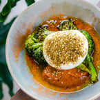 we simply couldn't resist 😋 BURRATA 〰️ features charred broccoli, date chutney + za'atar

stop in for our take on some serious self-care Oss, we open tomorrow at 5:30 ✨