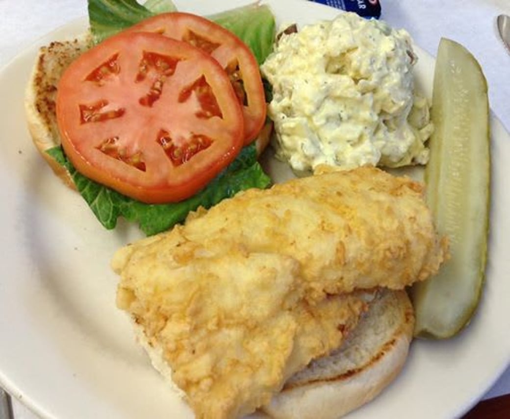Fried Haddock Burger