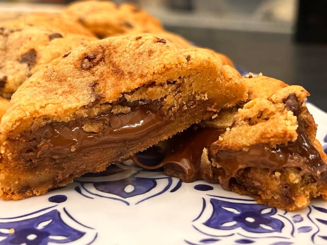 Nutella stuffed cookie 