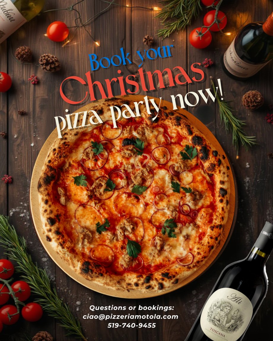 Book now your Christmas Pizza Party!