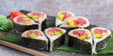 Spicy Tuna Heart Kamakazi Roll (8)