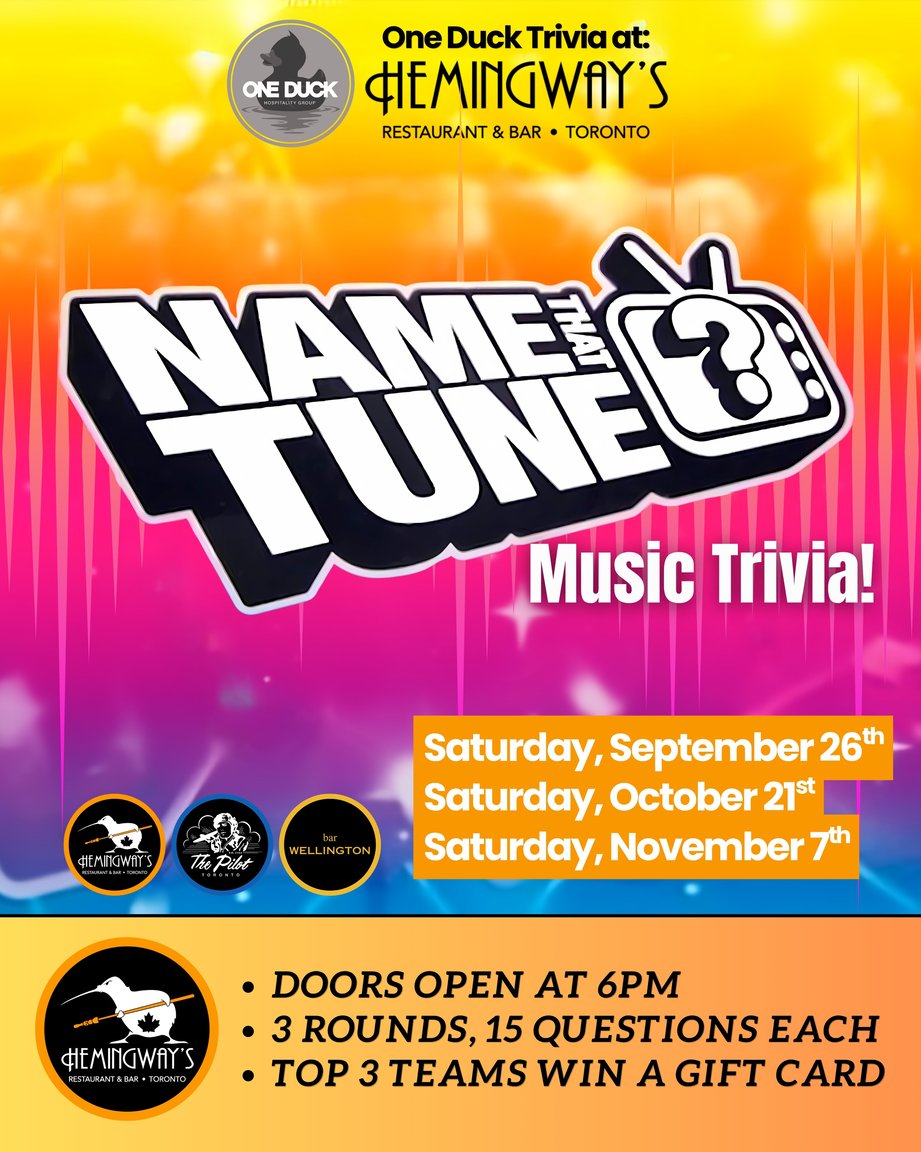 Music Trivia - Name That Tune (3rd night)